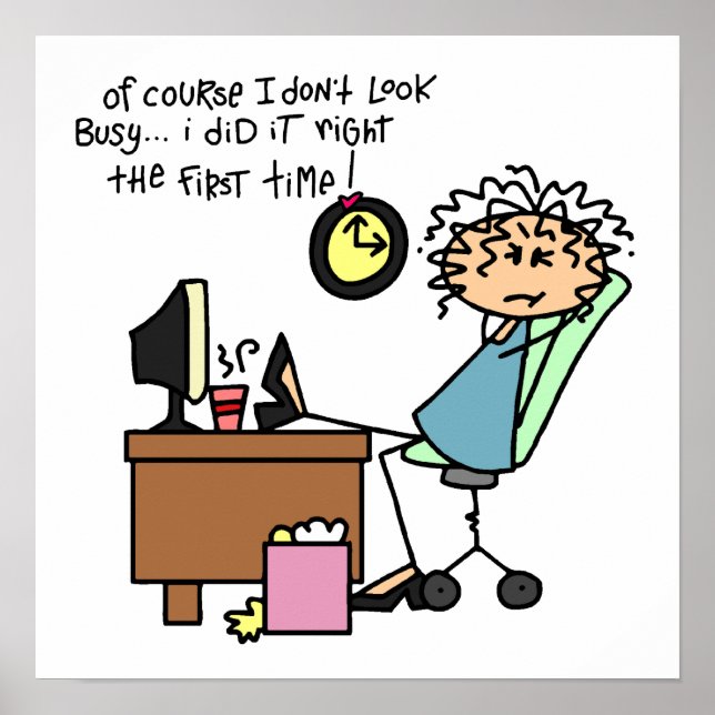 Höger första gången Humor Poster (Framsidan)