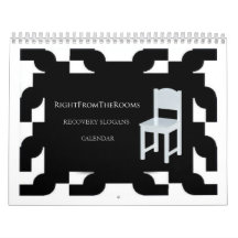 Höger från kalendern för rumåterställningsslogan