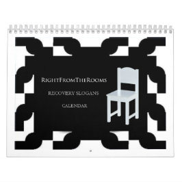 Höger från kalendern för rumåterställningsslogan kalender