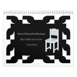 Höger från kalendern för rumåterställningsslogan kalender