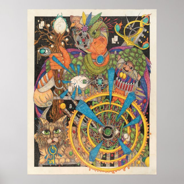 Höger-hand-mod (hjärtat i hjärtat) poster (Framsidan)