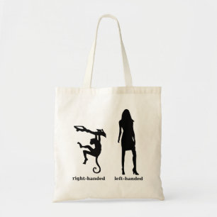 Höger-hänt Chimp-Lämnat Woman Tote Bag Tygkasse