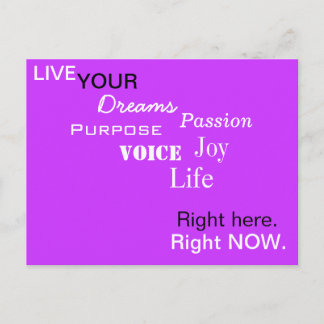 HÖGER HÄR. HÖGER NU. vykort