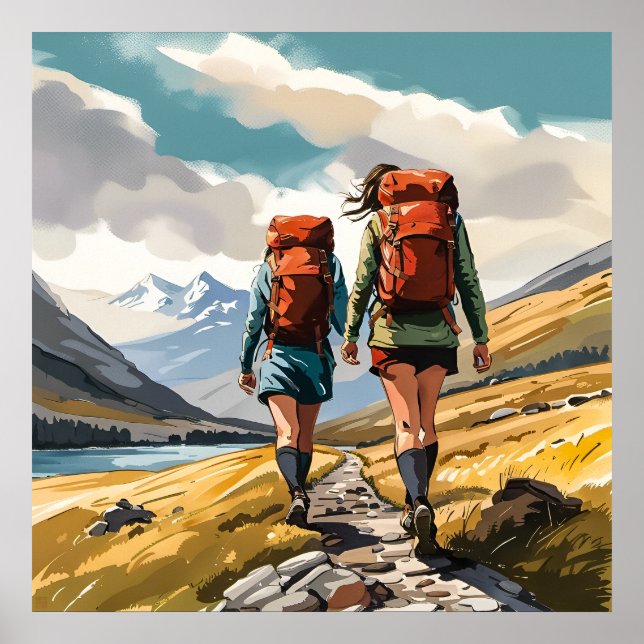 Höger i skotsk höglandsutskrift poster (Framsidan)