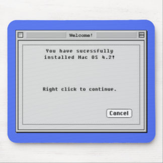 Höger Klicka för att installera Mac Musmatta