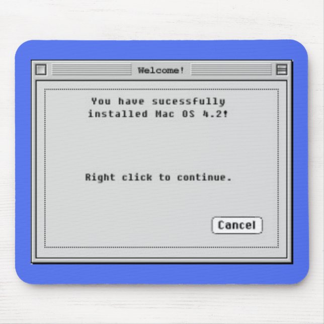 Höger Klicka för att installera Mac Musmatta (Framsidan)