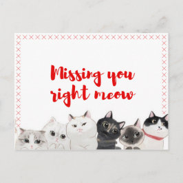 Höger Meow saknas Vykort