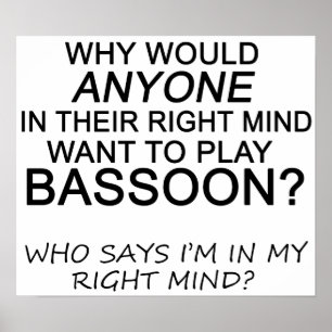 Höger Mind Bassoon Poster