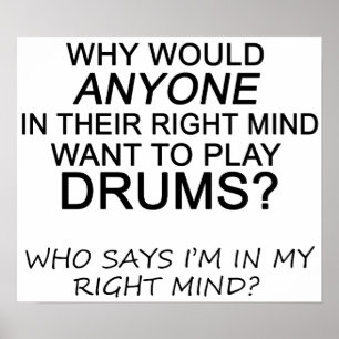 Höger Mind Drums Poster