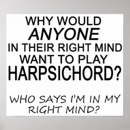 Höger Mind Harpsichord Poster