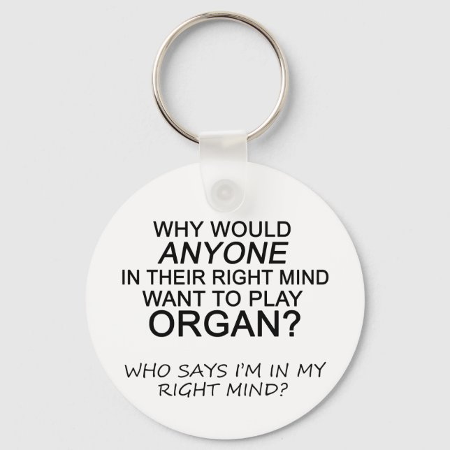 Höger Mind Organ Nyckelring (Framsida)