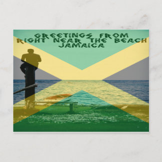 Höger nära Beach Jamaica Vykort