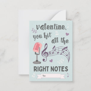 Höger Notes Classroom Valentines Day Note Card Anteckningskort