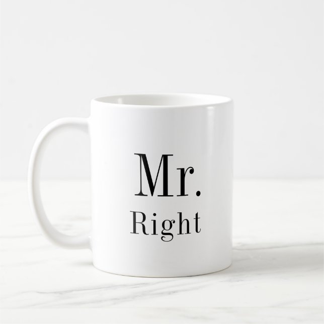 Höger och Always Höger Newlyweds Kaffemugg (Vänster)