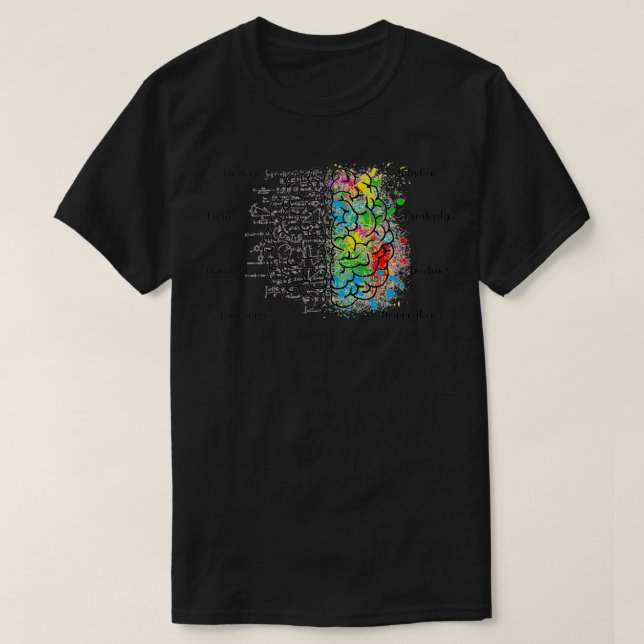 Höger och Lämnat hjärnblödning T Shirt (Design framsida)