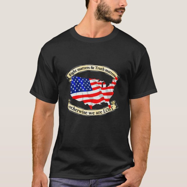 Höger och sanningsfrågor t shirt (Framsida)