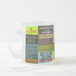 HÖGER ORD ~ Frosted Glass Mugg / TRUISM