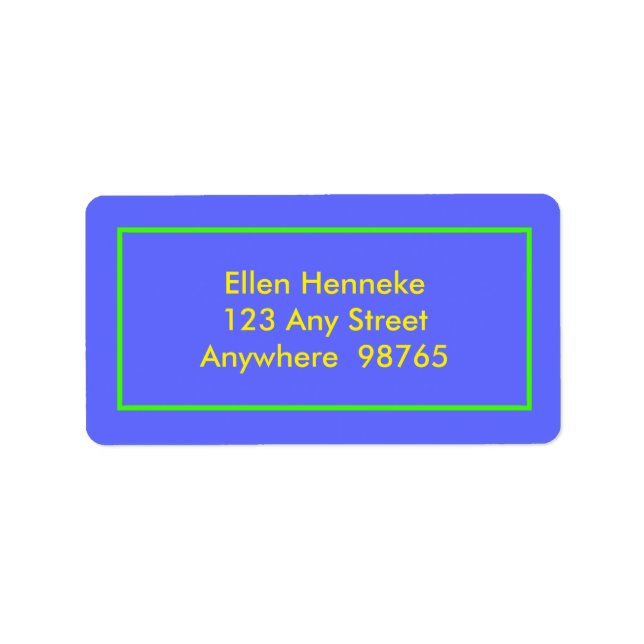 Höger på! adressetikett (Framsidan)