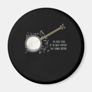 Höger Sång Höger Moment Banjo Music Acoustic Gift Magnet