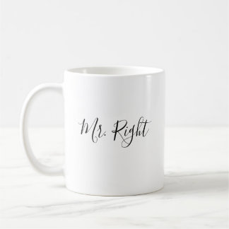 Höger Script Mugg Bröllop Gift