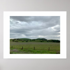 Höger Sida vid vägfotografiet Grönt Färg Poster