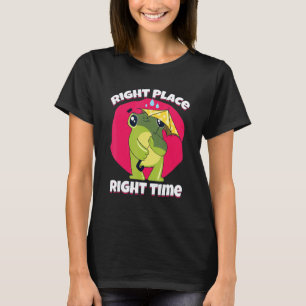 Höger Ställe Höger Time Frog Pluviophile Umbrella T Shirt