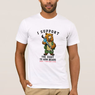 Höger till Arm Bears Funny Gun Control T-Shirt