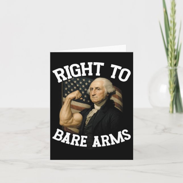 Höger till Bare Arm Funny juli 4:e Kort (Framsida)