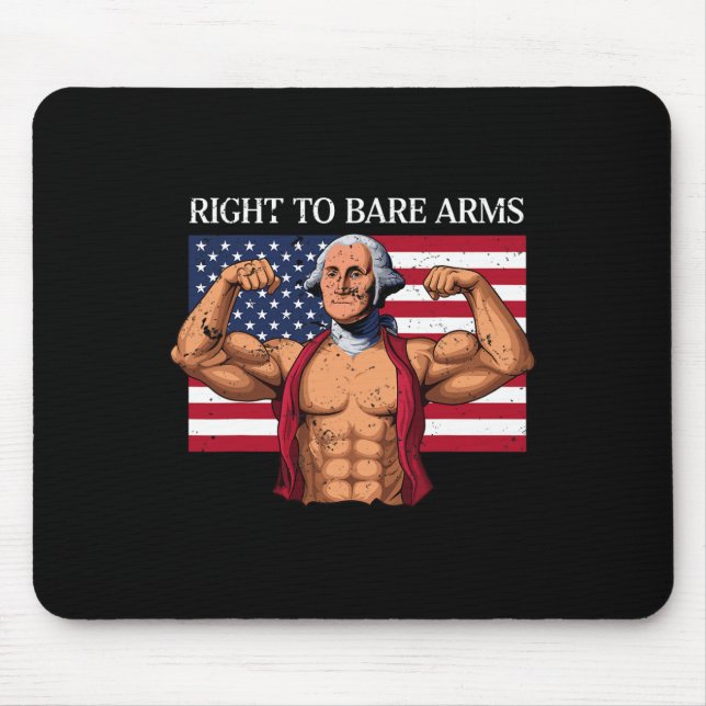 Höger till Bare Arm George Washington BodyBuilder  Musmatta (Framsidan)