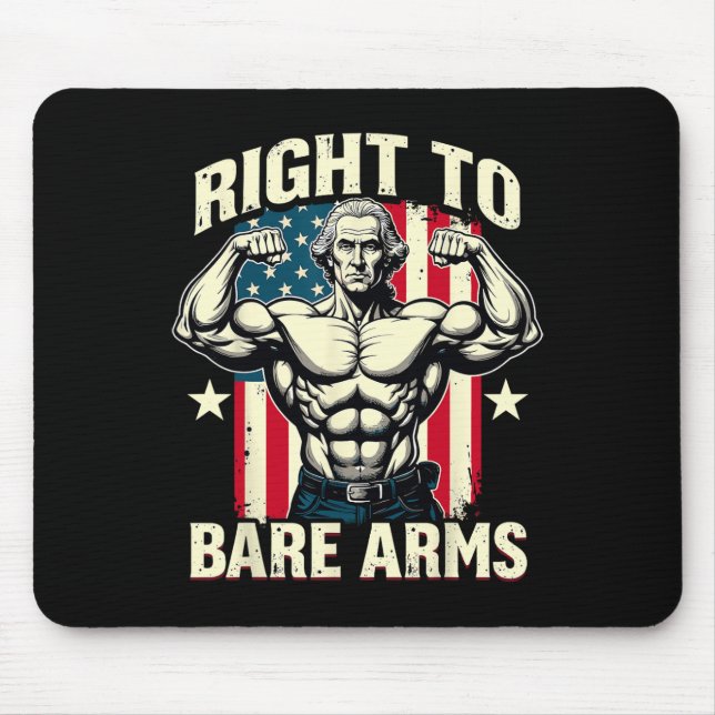 Höger till Bare Arm George Washington BodyBuilder  Musmatta (Framsidan)