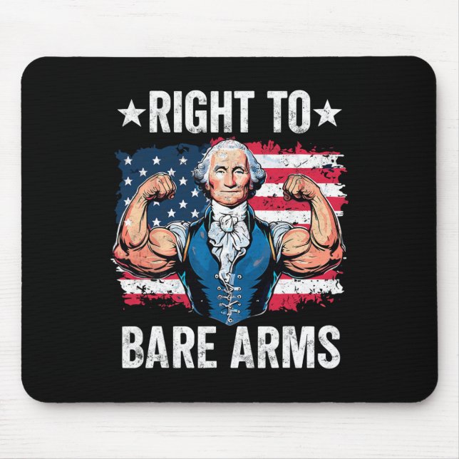 Höger till Bare Arm George Washington BodyBuilder  Musmatta (Framsidan)