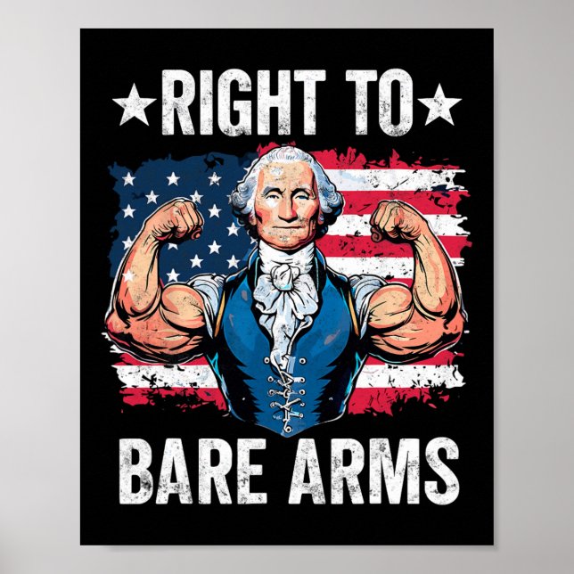 Höger till Bare Arm George Washington BodyBuilder  Poster (Framsidan)