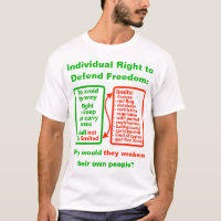 Höger till försvar (ljus) T-Shirt