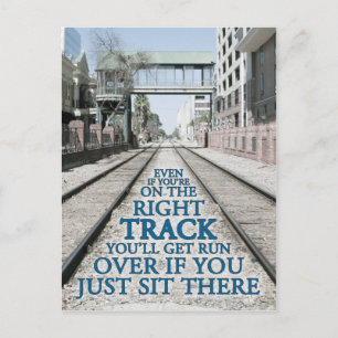 Höger Track-offert på foto Vykort
