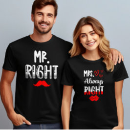 Höger Valentines day par Matching Funy Lång Ärmad Tröja