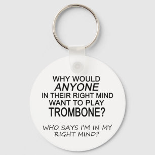 Höger varar besvärad trombonen nyckelring