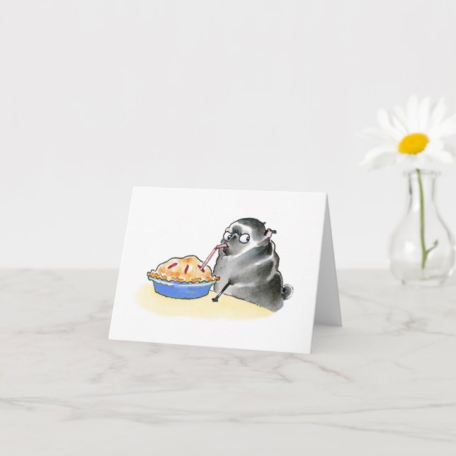 Höger Verktyg för jobbsvarta pug-kort Kort (Liten växt)
