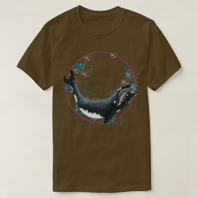 Höger Whale T Shirt (Design framsida)