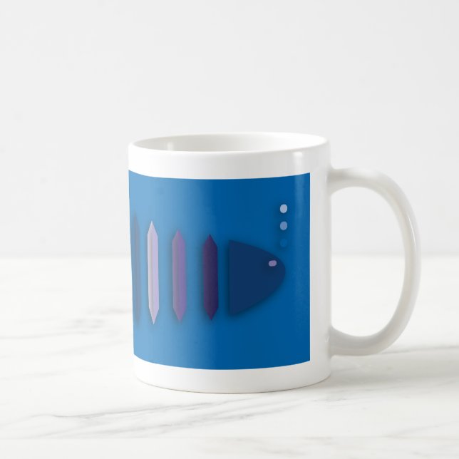 Högerhandsfiskmugg Kaffemugg (Höger)