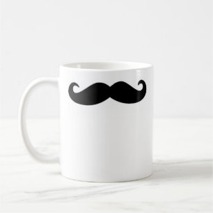 Högerhänt mustaschmugg kaffemugg