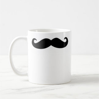 Högerhänt mustaschmugg kaffemugg
