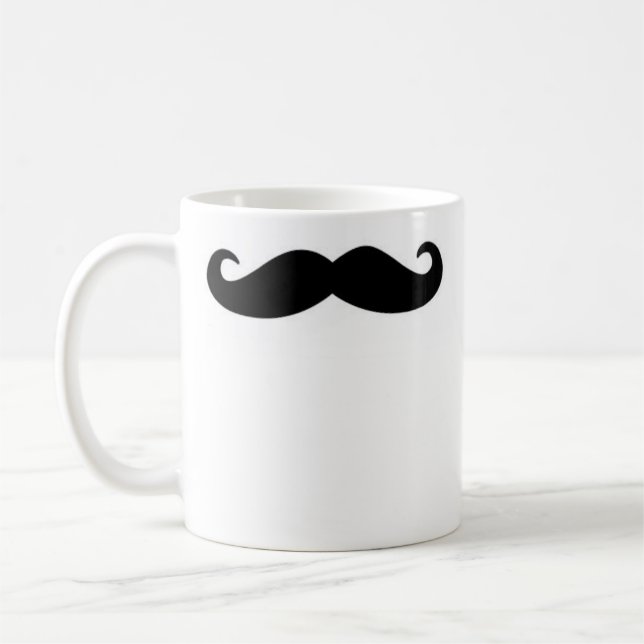 Högerhänt mustaschmugg kaffemugg (Vänster)