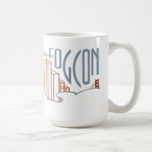 Högerhänta FOGcon överbryggar logotypmuggen Kaffemugg