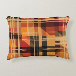 Högerkontroll för orange, Mönster Prydnadskudde