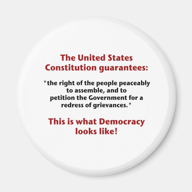 Högerna att samlas - hur demokratin ser ut magnet (Framsidan)