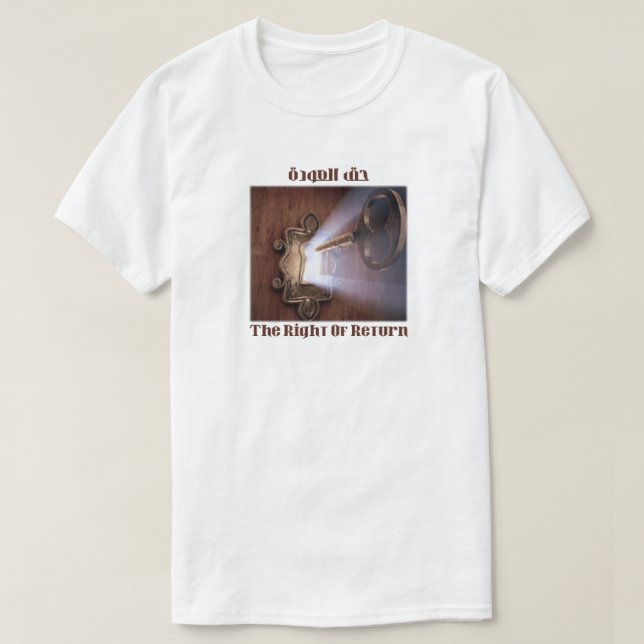 Högerna för återvändande t shirt (Design framsida)