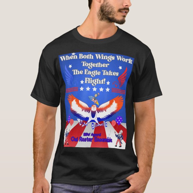 Högerna för det liberala Konservativet Lämnat W T Shirt (Framsida)