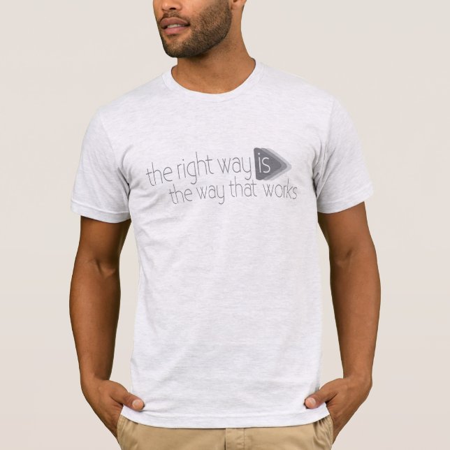 Högerna fungerar som slogan t-shirt (Framsida)