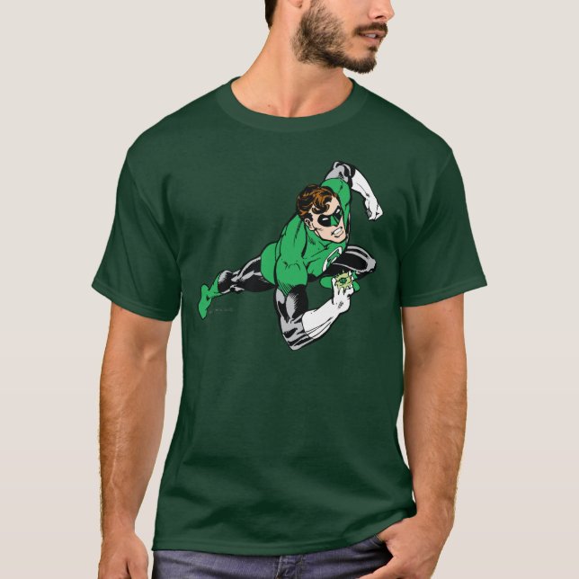 Högerna grönt Lantern Leap T Shirt (Framsida)