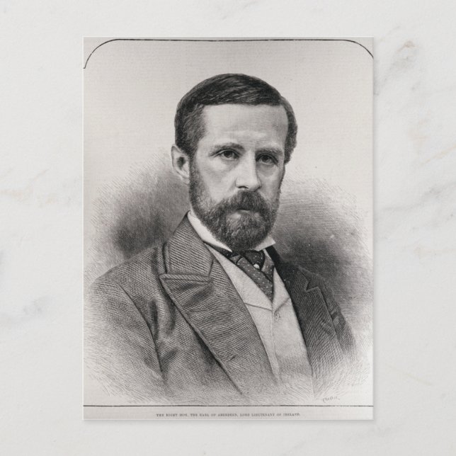 Högerna Hon. The Earl of Aberdeen Vykort (Framsida)